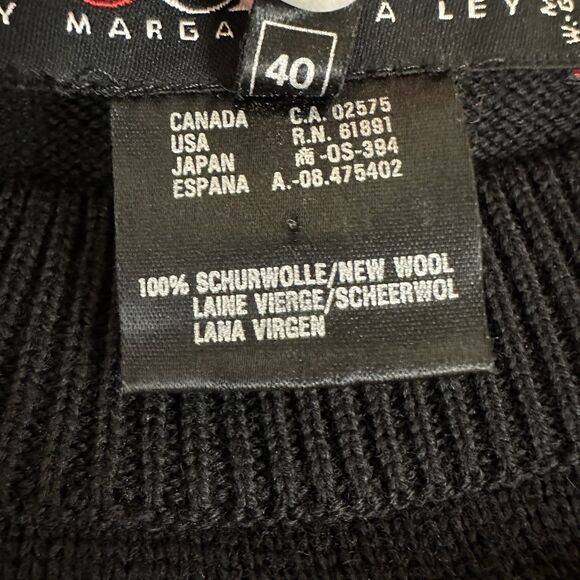 Vintage Escada Wool Sweater Womens 40 L  Sequin Art to Wear - Picture 10 of 12